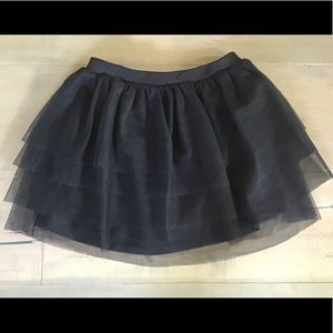Black elastic waist skirt